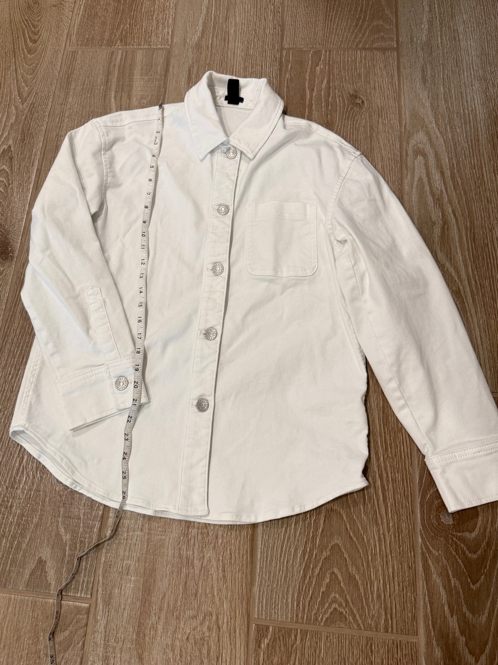 Express White Denim Shacket